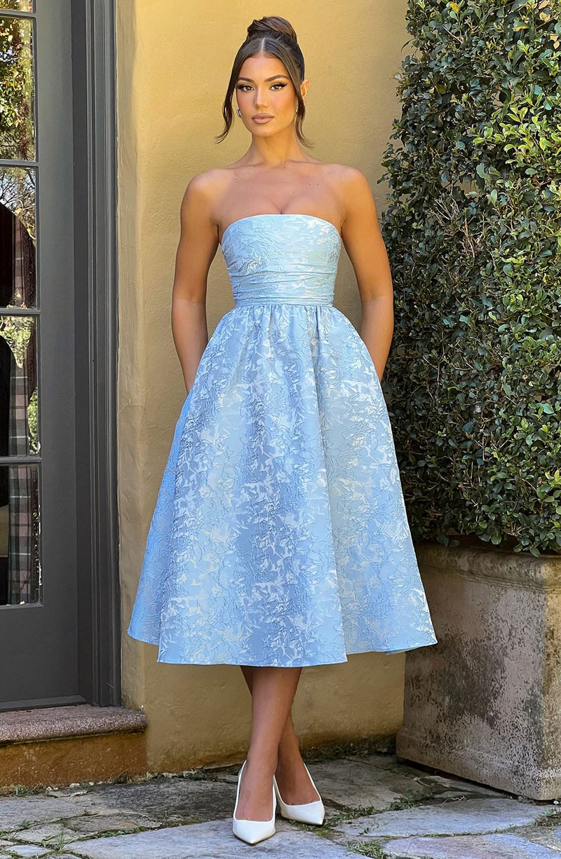 Saoirse Midi Dress - Blue Dress Babyboo Fashion Premium Exclusive Design