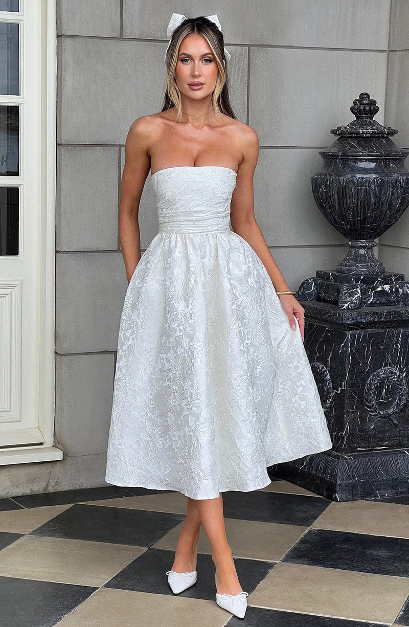 Saoirse Midi Dress - Ivory Saoirse Midi Dress - Ivory