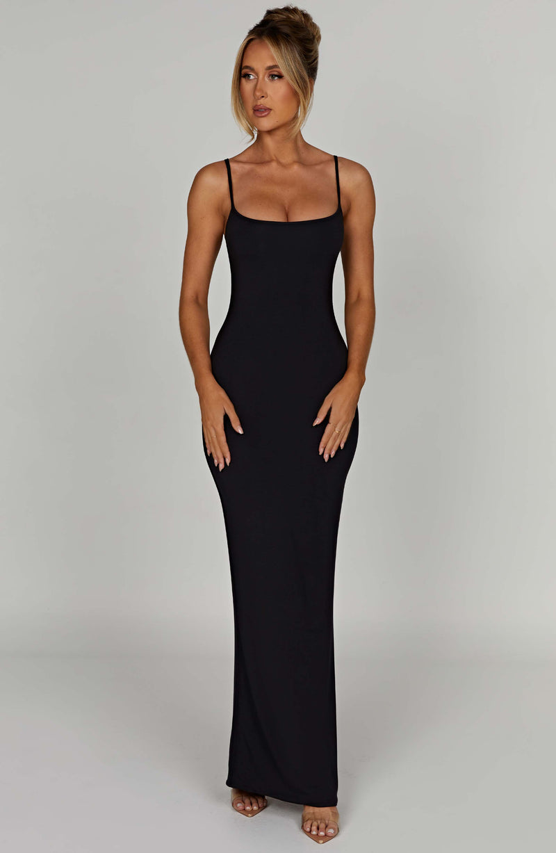 Saskia Maxi Dress - Black Dress Babyboo Fashion Premium Exclusive Design