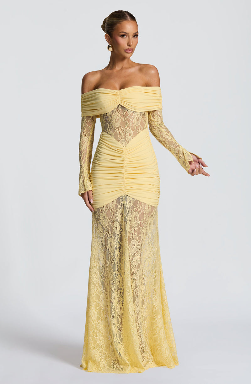 Sauline Maxi Dress - Lemon Sauline Maxi Dress - Lemon