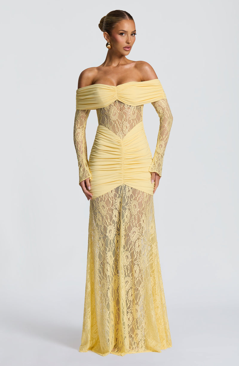 Sauline Maxi Dress - Lemon Sauline Maxi Dress - Lemon