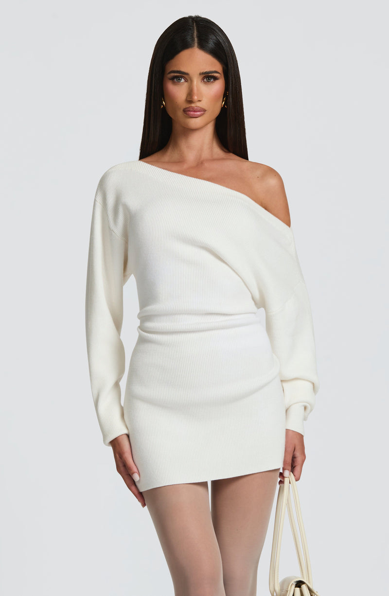 Sawyer Mini Dress - Ivory Dress Babyboo Fashion Premium Exclusive Design