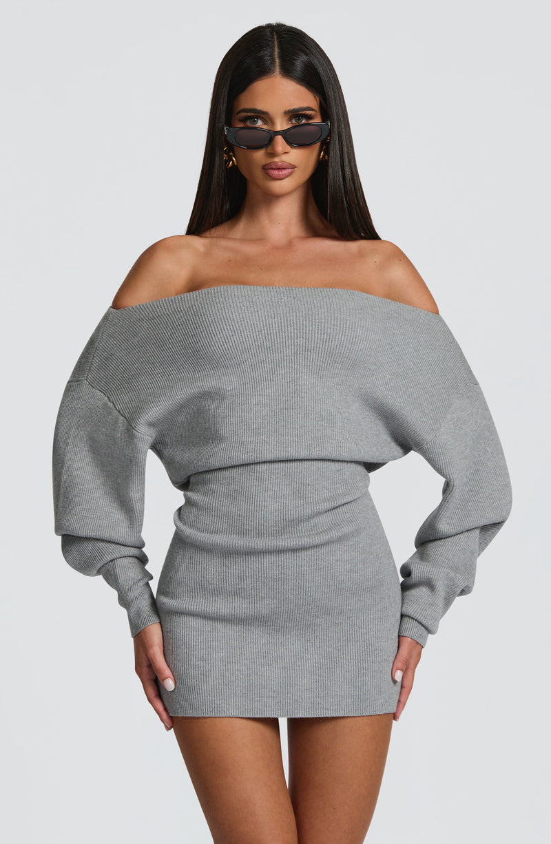 Sawyer Mini Dress - Light Grey Sawyer Mini Dress - Light Grey