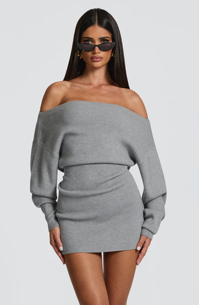 Sawyer Mini Dress - Light Grey Sawyer Mini Dress - Light Grey