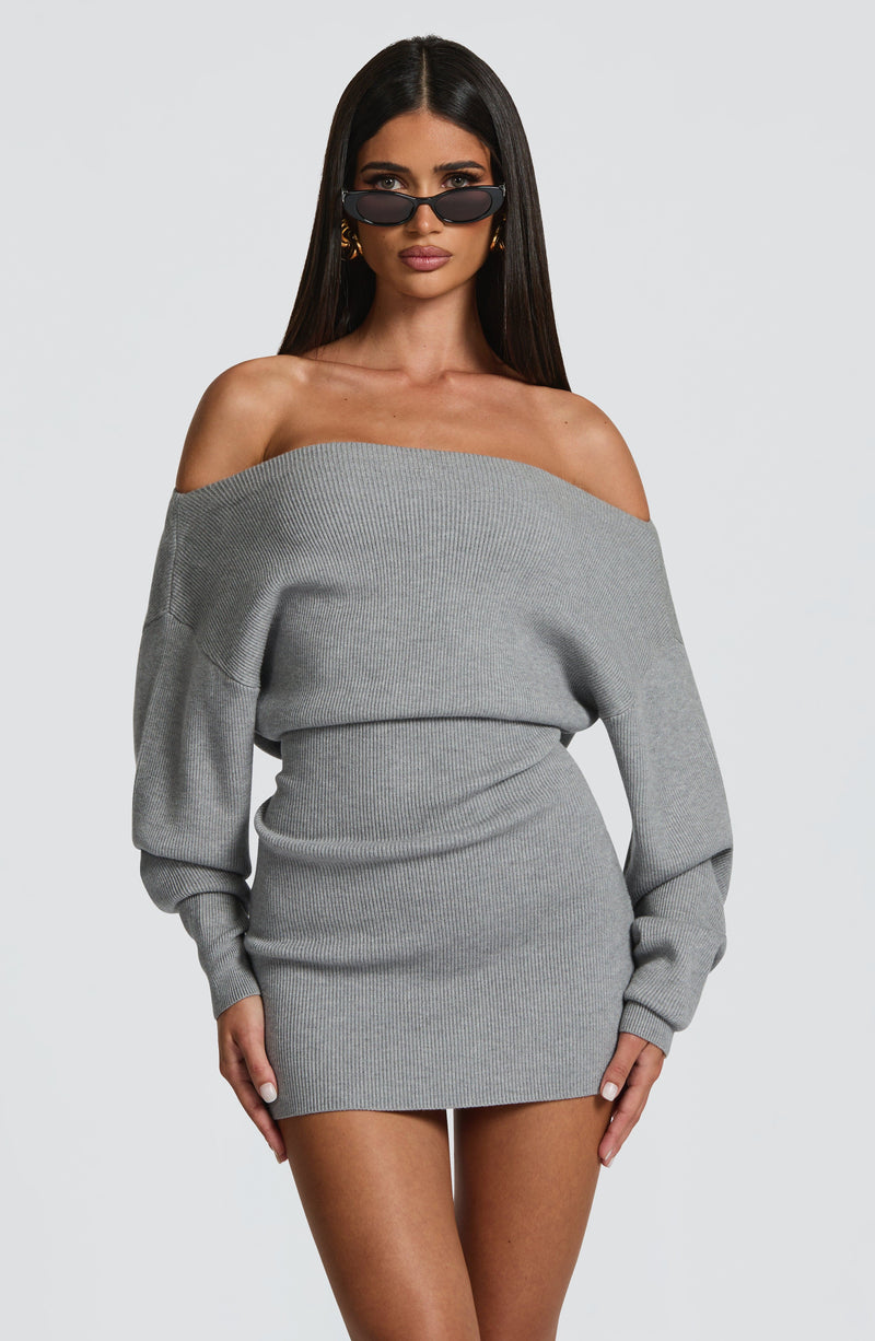 Sawyer Mini Dress - Light Grey Sawyer Mini Dress - Light Grey