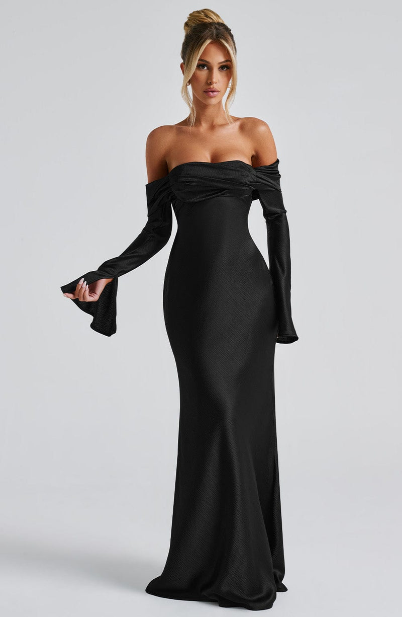 Selene Maxi Dress - Black Babyboo Fashion Selene Maxi Dress - Black Babyboo Fashion