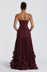 Seraphina Gown - Cherry Lacquer Dress Babyboo Fashion Premium Exclusive Design
