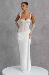 Seren Maxi Dress - Ivory Dress Babyboo Fashion Premium Exclusive Design