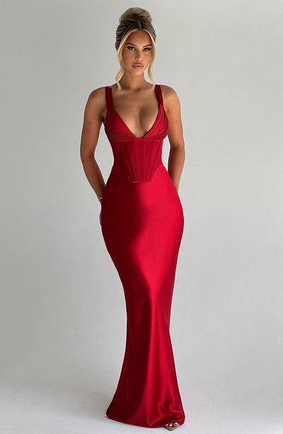 Babyboo Shae Maxi Dress in Red Size M