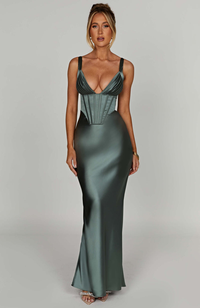 Shae Maxi Dress - Sage Dress Babyboo Fashion Premium Exclusive Design