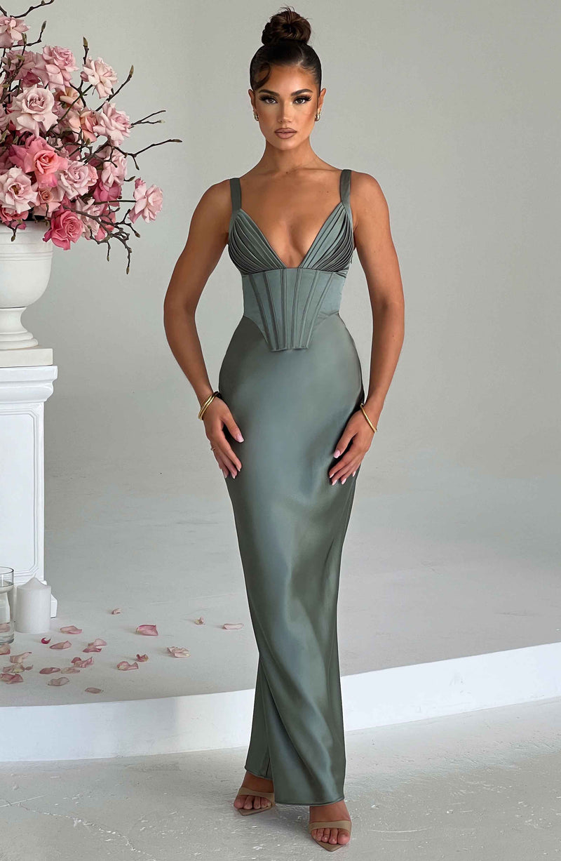 Shae Maxi Dress - Sage Dress Babyboo Fashion Premium Exclusive Design