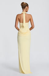 Sharona Maxi Dress - Lemon Dress Babyboo Fashion Premium Exclusive Design