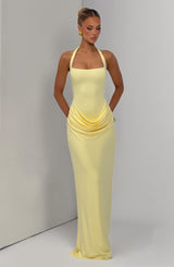 Sharona Maxi Dress - Lemon Dress Babyboo Fashion Premium Exclusive Design