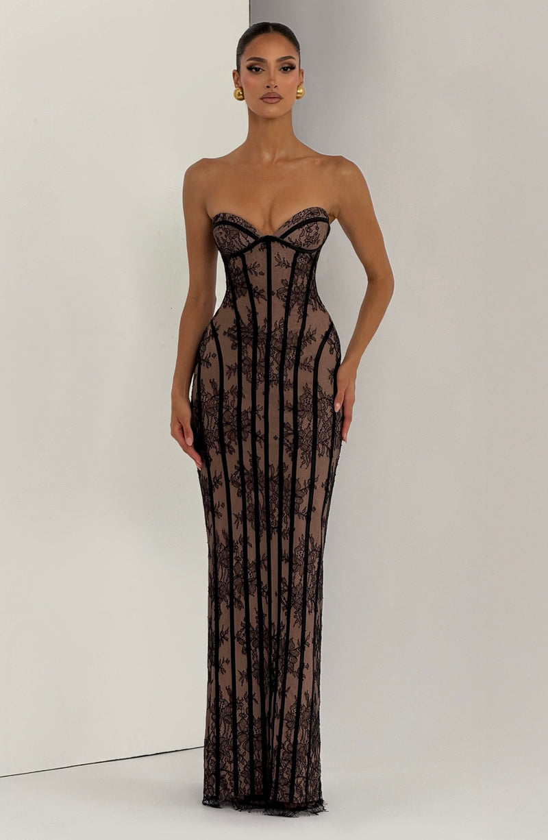 slim fit dress slacks Oriane Maxi Dress