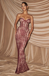 Sian Maxi Dress - Burgundy Dress Babyboo Fashion Premium Exclusive Design