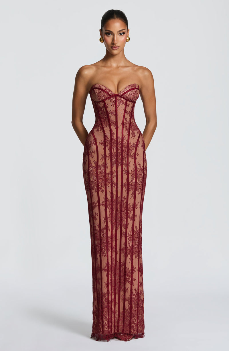 Red Maxi Dress - Sian Maxi Dress - Burgundy | Babyboo Fashion Red Maxi Dress - Sian Maxi Dress - Burgundy | Babyboo Fashion