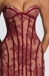 Sian Maxi Dress - Burgundy Dress Babyboo Fashion Premium Exclusive Design