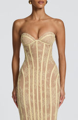 Sian Maxi Dress - Lemon Dress Babyboo Fashion Premium Exclusive Design