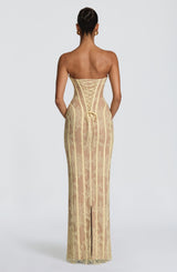 Sian Maxi Dress - Lemon Dress Babyboo Fashion Premium Exclusive Design