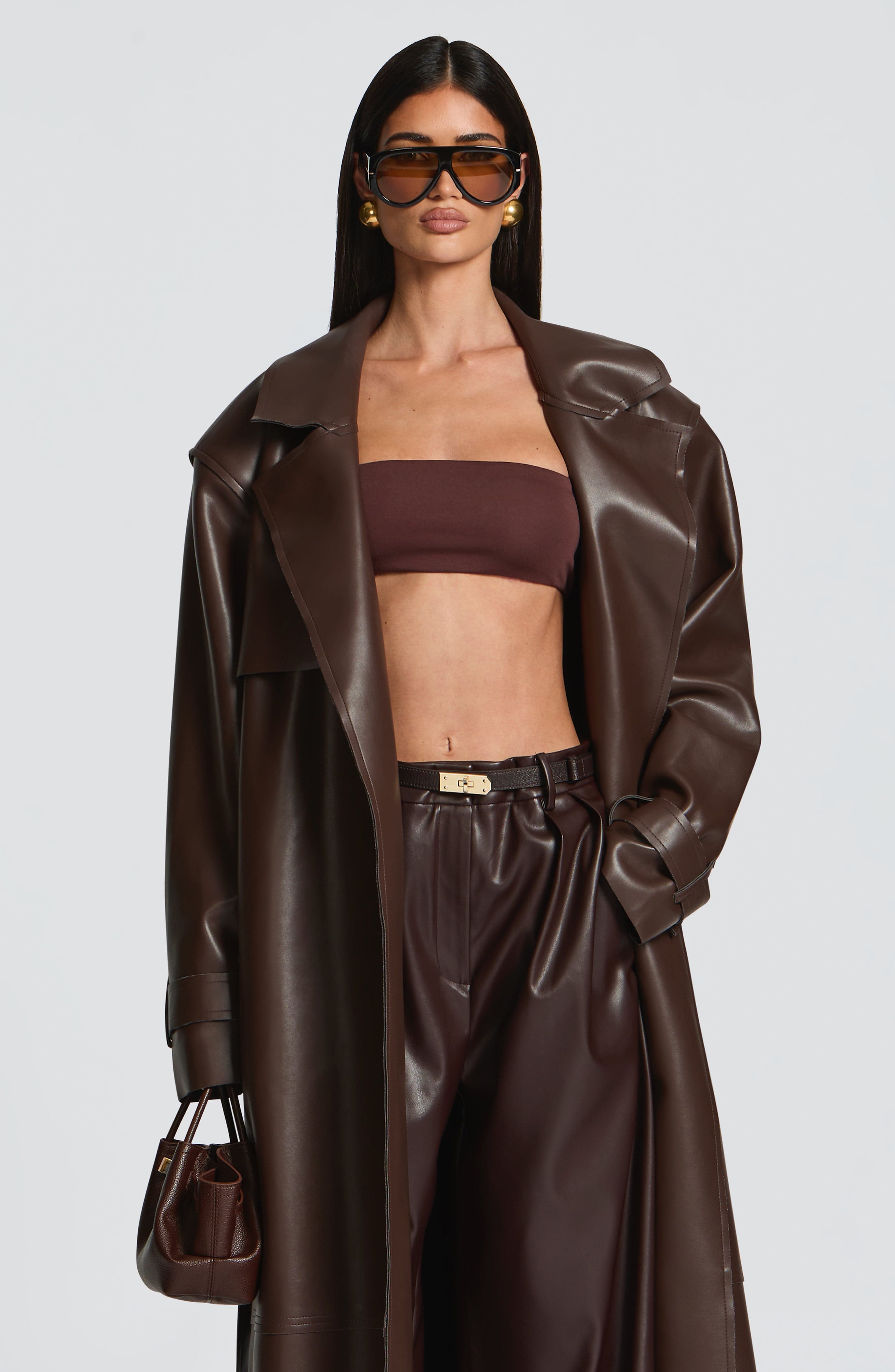 Buy Simi Top - Plum Brown | Stylish Brown Top by Babyboo Fashion