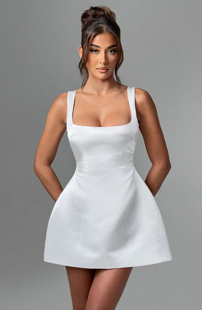 Sofie Mini Dress - Ivory Babyboo Fashion Sofie Mini Dress - Ivory Babyboo Fashion
