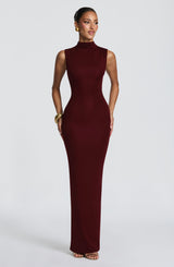 Soline Maxi Dress - Cherry Lacquer Dress Babyboo Fashion Premium Exclusive Design