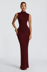 Soline Maxi Dress - Cherry Lacquer Dress XS Babyboo Fashion Premium Exclusive Design