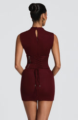 Soline Mini Dress - Cherry Lacquer Dress Babyboo Fashion Premium Exclusive Design