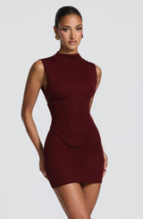 Soline Mini Dress - Cherry Lacquer Dress Babyboo Fashion Premium Exclusive Design