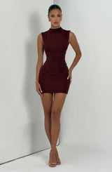 Soline Mini Dress - Cherry Lacquer Dress Babyboo Fashion Premium Exclusive Design