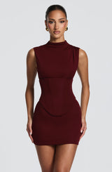 Soline Mini Dress - Cherry Lacquer Dress XS Babyboo Fashion Premium Exclusive Design