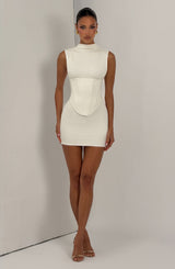 Soline Mini Dress - Ivory Dress Babyboo Fashion Premium Exclusive Design