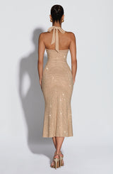 Sonora Midi Dress - Gold Dress Babyboo Fashion Premium Exclusive Design