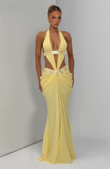 Sophie Maxi Dress - Lemon Dress Babyboo Fashion Premium Exclusive Design
