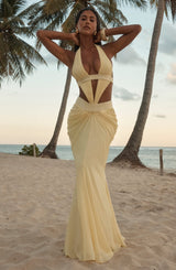 Sophie Maxi Dress - Lemon Dress XS Babyboo Fashion Premium Exclusive Design