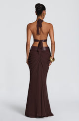 Sophie Maxi Dress - Plum Brown Dress Babyboo Fashion Premium Exclusive Design