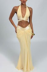 Sophie Maxi Skirt - Lemon Skirt Babyboo Fashion Premium Exclusive Design