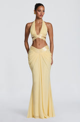 Sophie Maxi Skirt - Lemon Skirt XS Babyboo Fashion Premium Exclusive Design