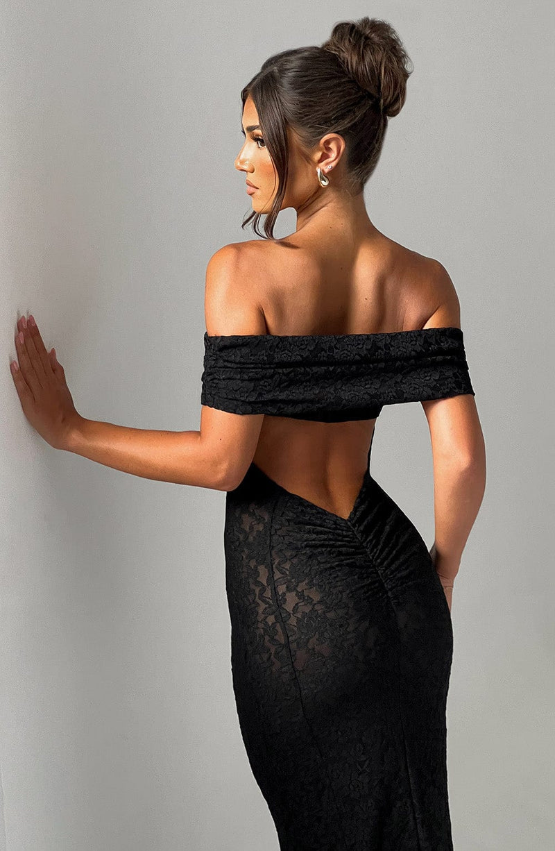 Stephanie Maxi Dress - Black Dress Babyboo Fashion Premium Exclusive Design