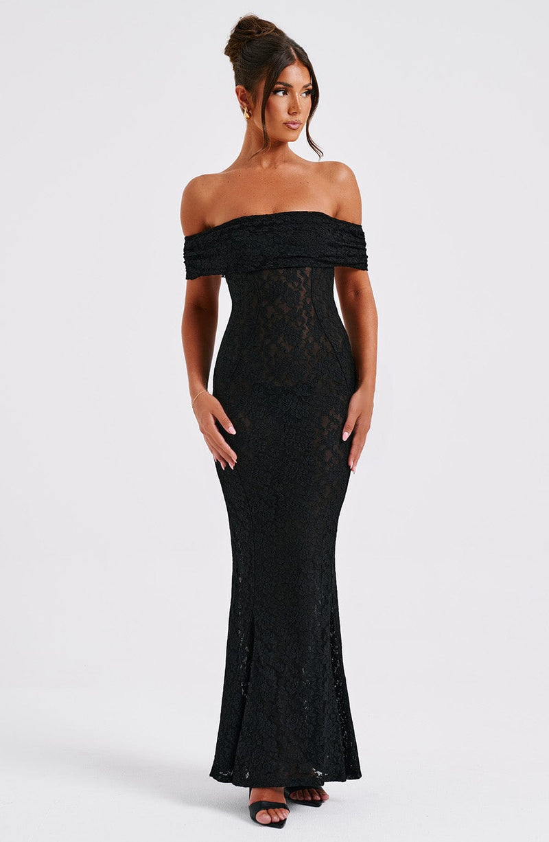 Stephanie Maxi Dress - Black Babyboo Fashion Stephanie Maxi Dress - Black Babyboo Fashion