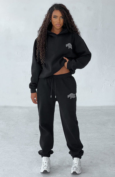 Studio Hoodie - Black/Charcoal Tops Babyboo Fashion Premium Exclusive Design