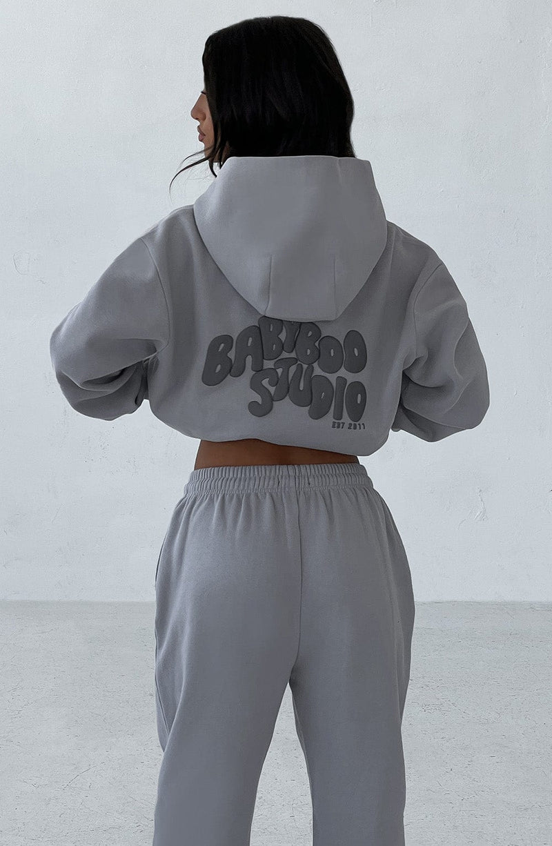 Studio Hoodie - Grey/Charcoal Tops Babyboo Fashion Premium Exclusive Design