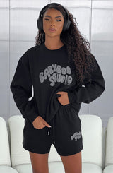Studio Shorts - Black/Charcoal Shorts XS Babyboo Fashion Premium Exclusive Design