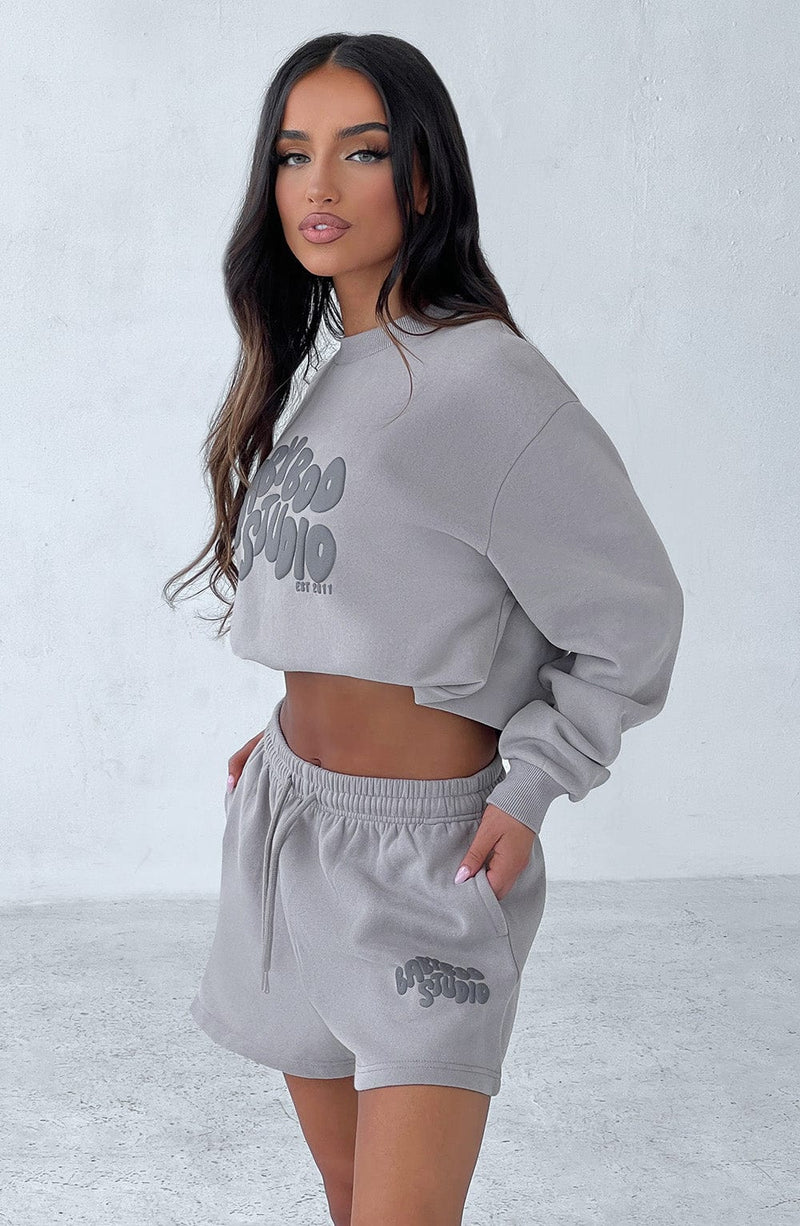 Studio Sweater - Grey/Charcoal Tops Babyboo Fashion Premium Exclusive Design