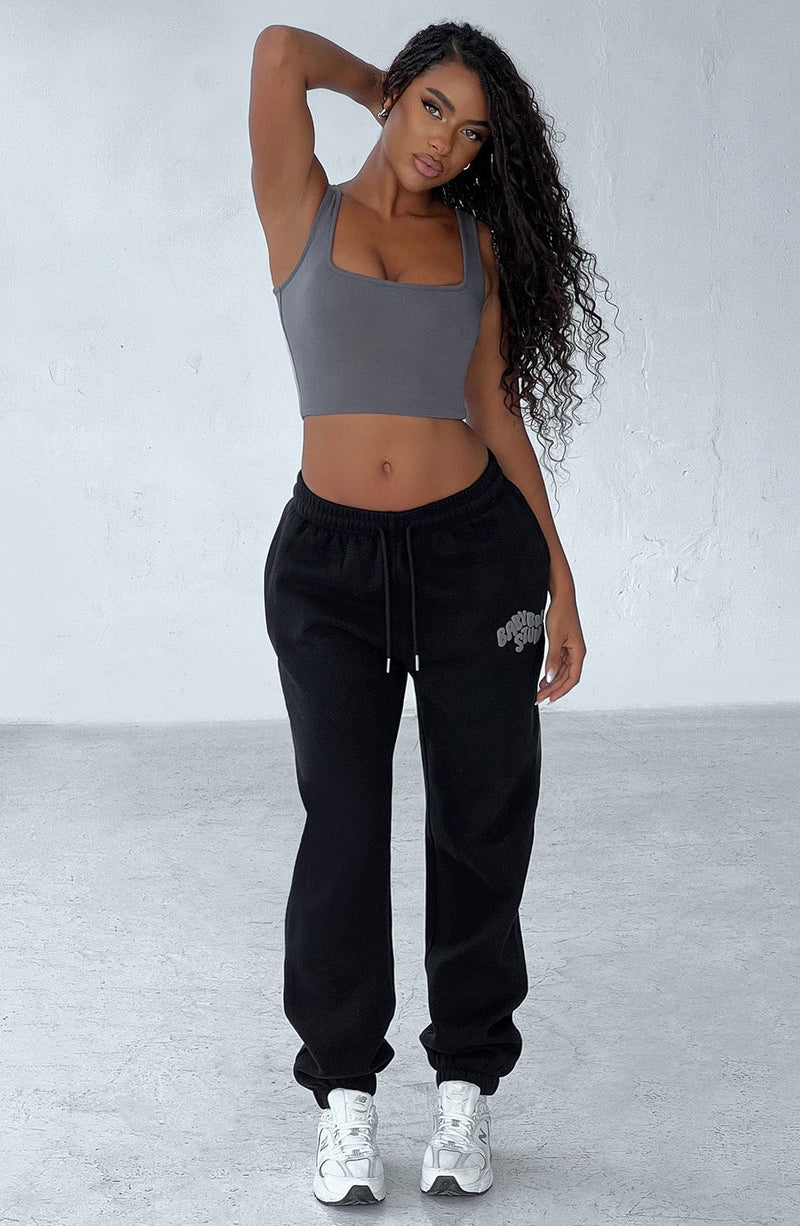 Studio Sweatpants - Black/Charcoal Pants Babyboo Fashion Premium Exclusive Design