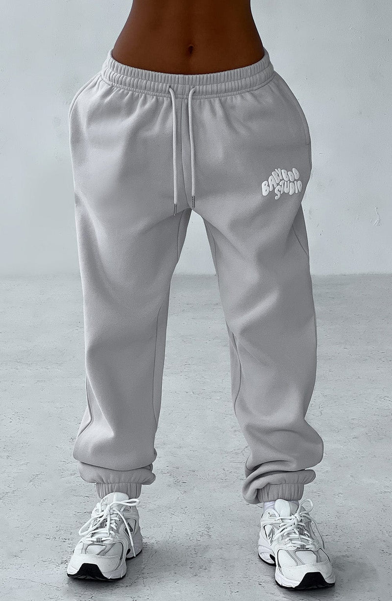 Studio Sweatpants - Light Grey/White – BABYBOO