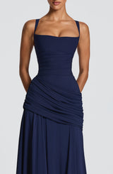 Sura Maxi Dress - Navy Dress Babyboo Fashion Premium Exclusive Design