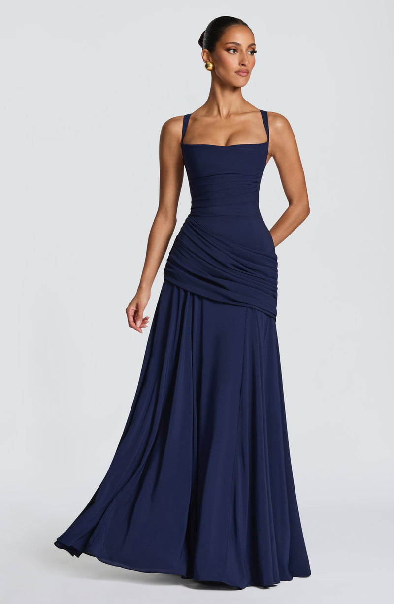 maxi dress for women blue Sura Maxi Dress