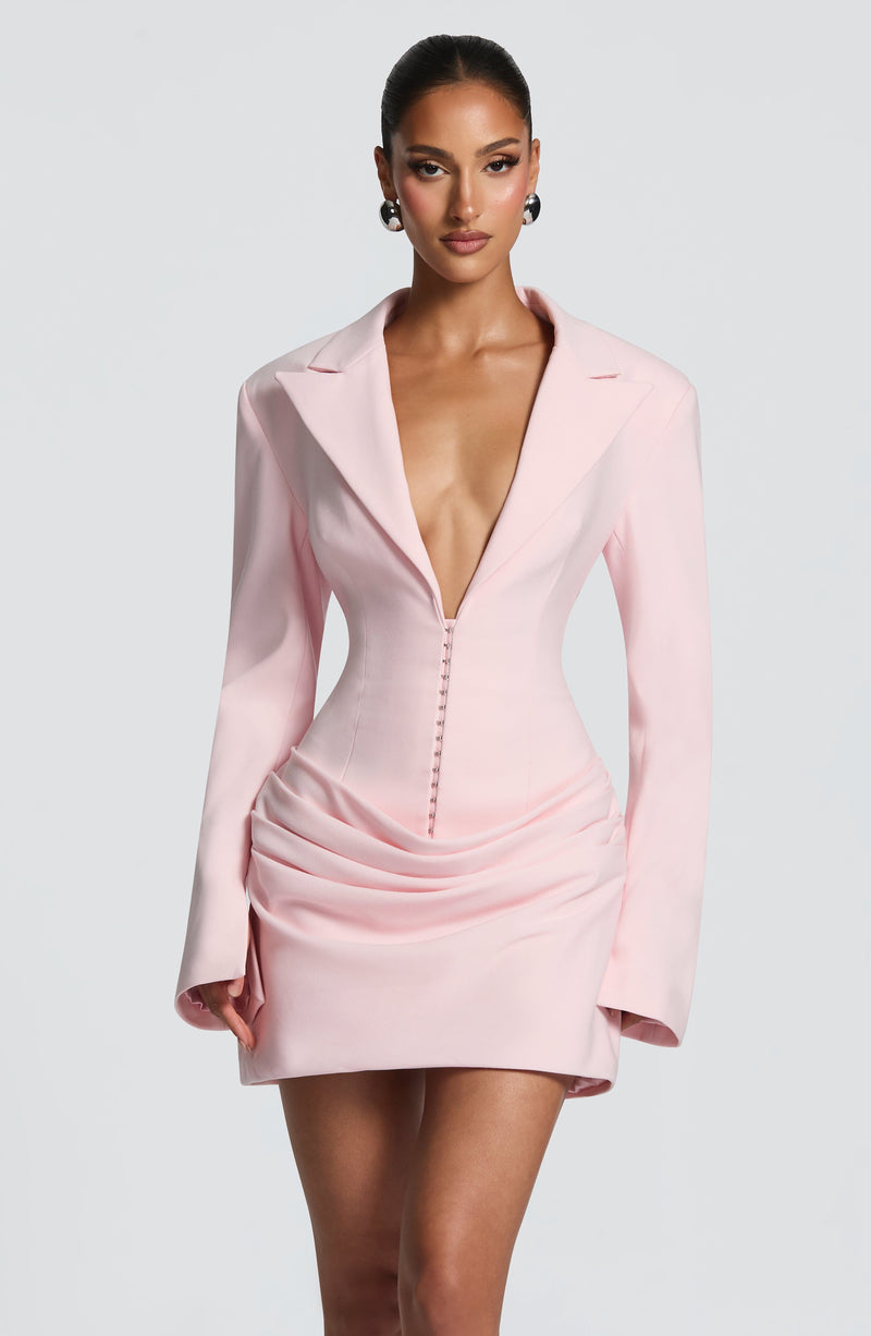 Susie Mini Dress - Blush | Mini Dress Babyboo Fashion Susie Mini Dress - Blush | Mini Dress Babyboo Fashion