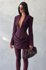 Susie Mini Dress - Plum Dress Babyboo Fashion Premium Exclusive Design